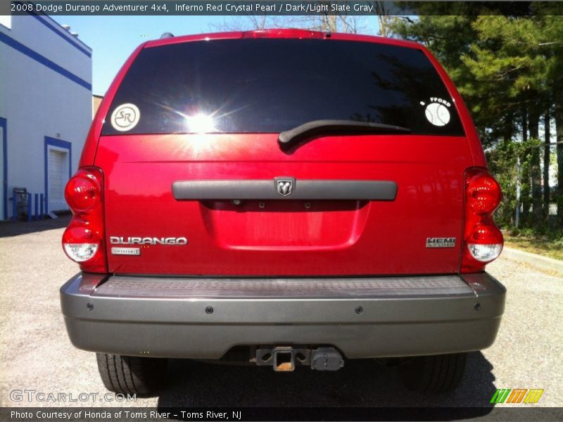 Inferno Red Crystal Pearl / Dark/Light Slate Gray 2008 Dodge Durango Adventurer 4x4