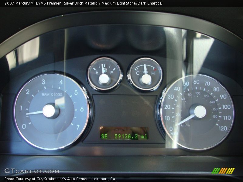 Silver Birch Metallic / Medium Light Stone/Dark Charcoal 2007 Mercury Milan V6 Premier