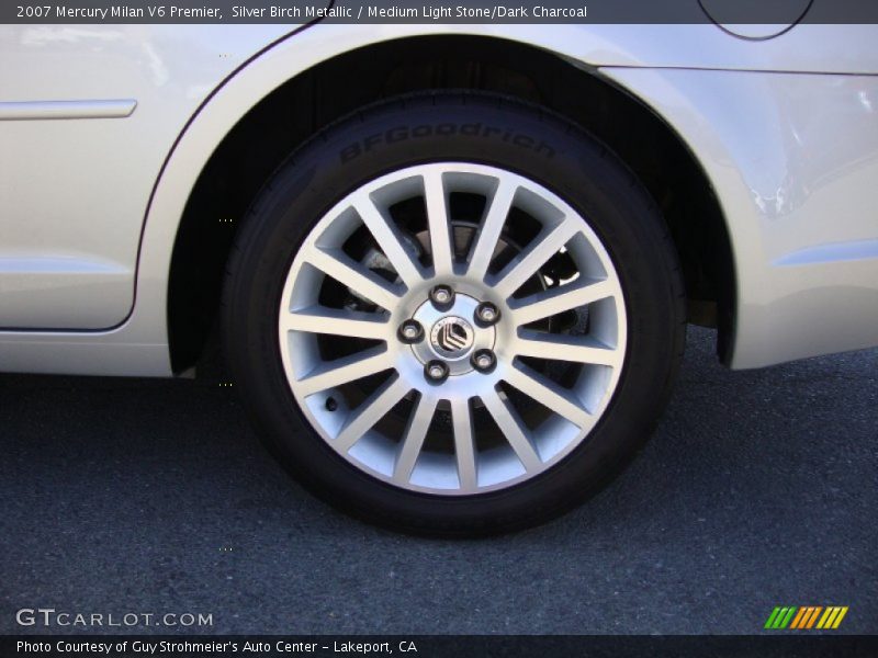 Silver Birch Metallic / Medium Light Stone/Dark Charcoal 2007 Mercury Milan V6 Premier