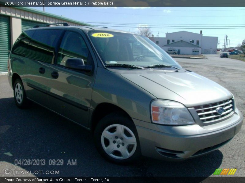 Spruce Green Metallic / Pebble Beige 2006 Ford Freestar SE