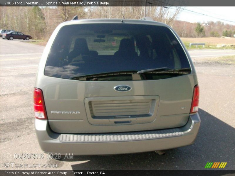 Spruce Green Metallic / Pebble Beige 2006 Ford Freestar SE