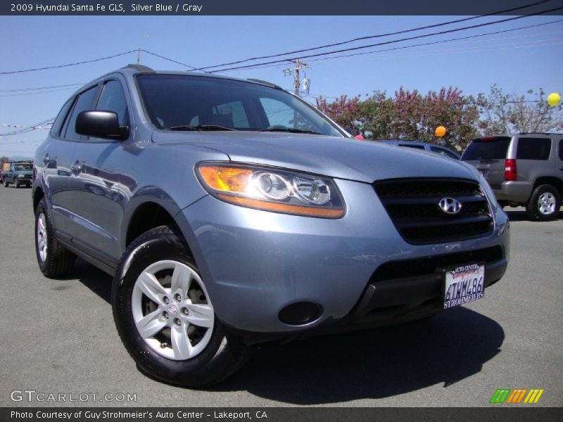 Silver Blue / Gray 2009 Hyundai Santa Fe GLS