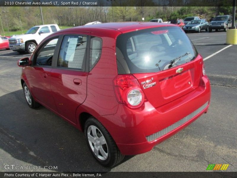 Sport Red / Charcoal 2010 Chevrolet Aveo Aveo5 LT