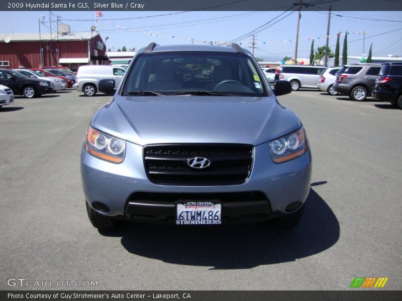 Silver Blue / Gray 2009 Hyundai Santa Fe GLS