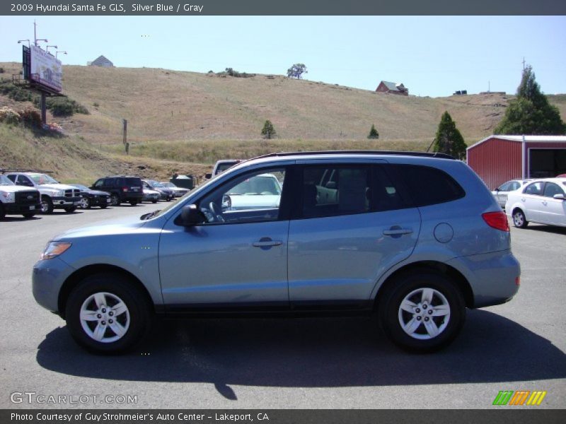 Silver Blue / Gray 2009 Hyundai Santa Fe GLS