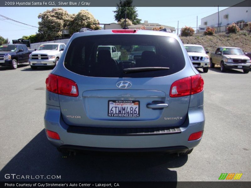 Silver Blue / Gray 2009 Hyundai Santa Fe GLS