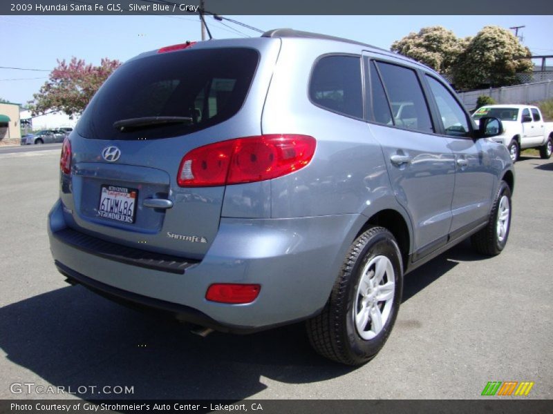 Silver Blue / Gray 2009 Hyundai Santa Fe GLS