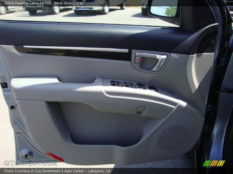 Silver Blue / Gray 2009 Hyundai Santa Fe GLS