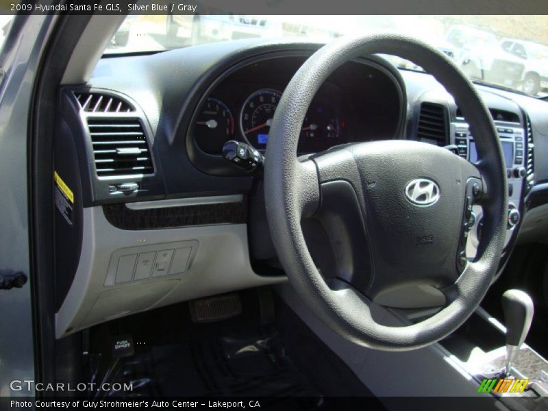 Silver Blue / Gray 2009 Hyundai Santa Fe GLS