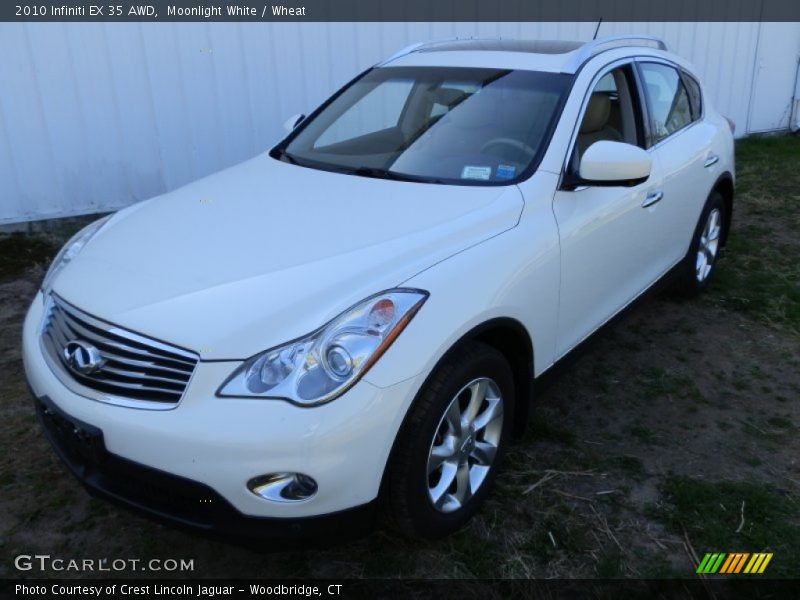 Moonlight White / Wheat 2010 Infiniti EX 35 AWD