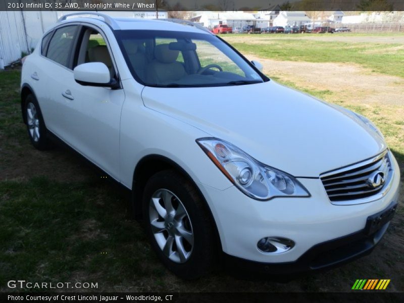 Moonlight White / Wheat 2010 Infiniti EX 35 AWD