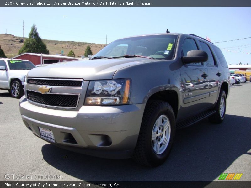 Amber Bronze Metallic / Dark Titanium/Light Titanium 2007 Chevrolet Tahoe LS