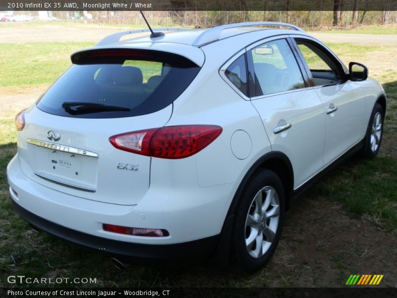 Moonlight White / Wheat 2010 Infiniti EX 35 AWD