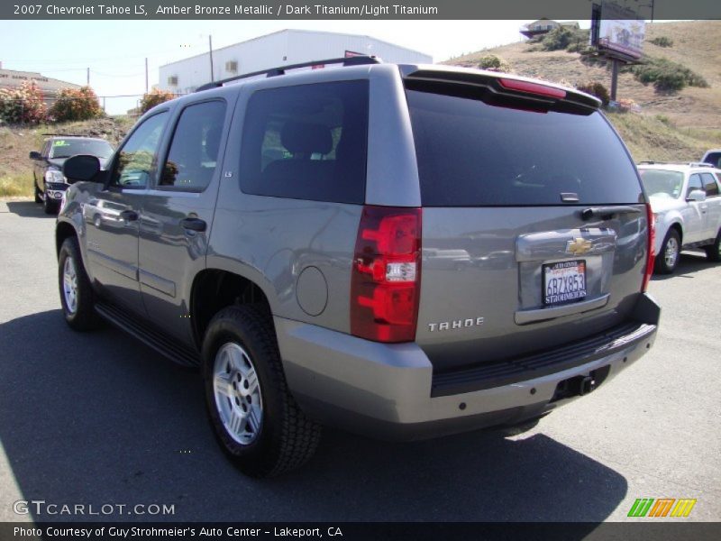Amber Bronze Metallic / Dark Titanium/Light Titanium 2007 Chevrolet Tahoe LS