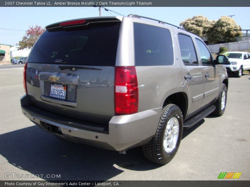 Amber Bronze Metallic / Dark Titanium/Light Titanium 2007 Chevrolet Tahoe LS