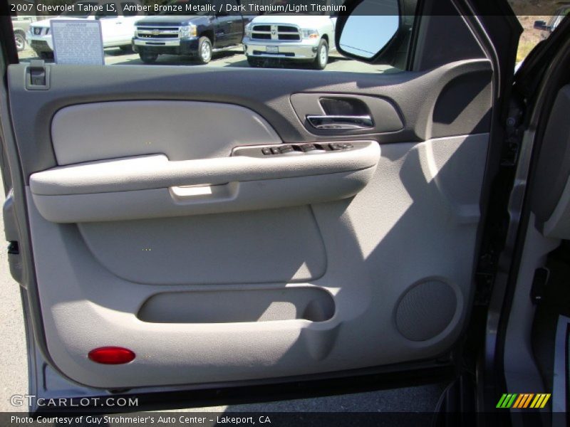 Amber Bronze Metallic / Dark Titanium/Light Titanium 2007 Chevrolet Tahoe LS