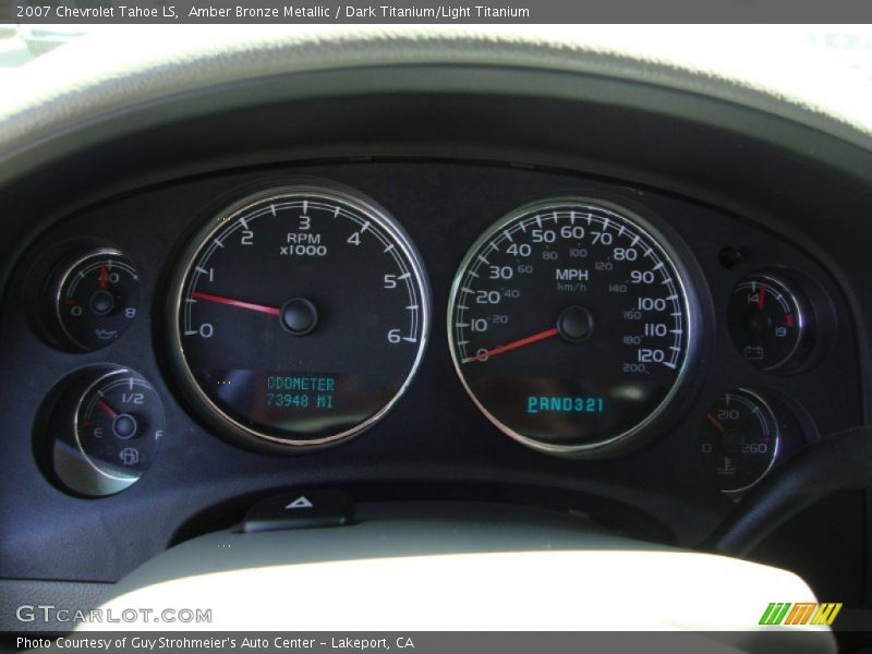 Amber Bronze Metallic / Dark Titanium/Light Titanium 2007 Chevrolet Tahoe LS