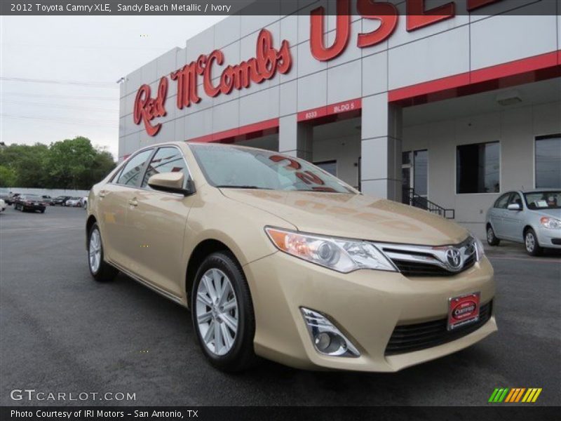 Sandy Beach Metallic / Ivory 2012 Toyota Camry XLE