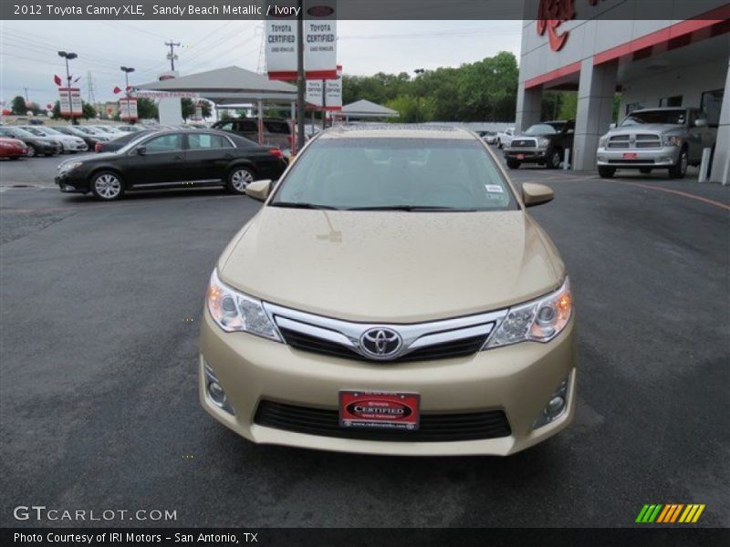 Sandy Beach Metallic / Ivory 2012 Toyota Camry XLE