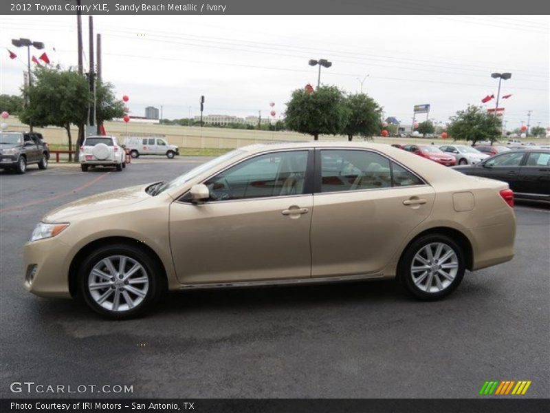 Sandy Beach Metallic / Ivory 2012 Toyota Camry XLE
