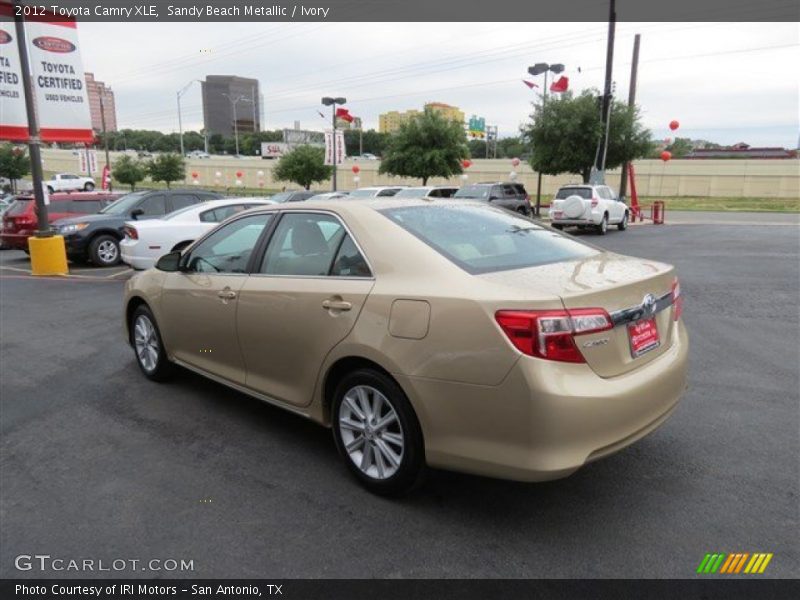 Sandy Beach Metallic / Ivory 2012 Toyota Camry XLE