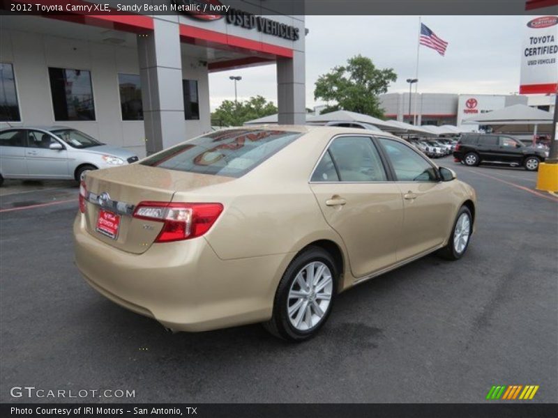 Sandy Beach Metallic / Ivory 2012 Toyota Camry XLE