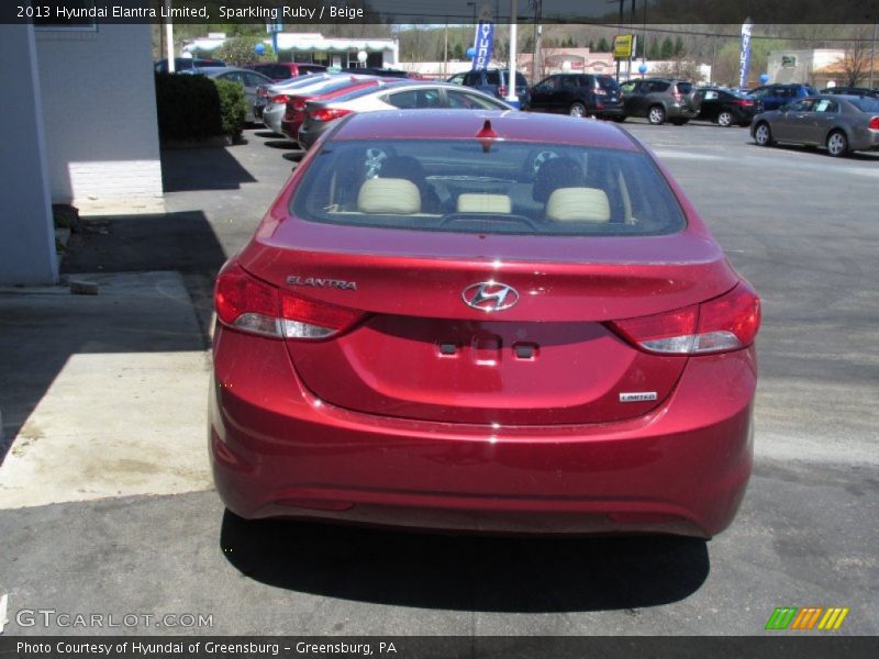 Sparkling Ruby / Beige 2013 Hyundai Elantra Limited