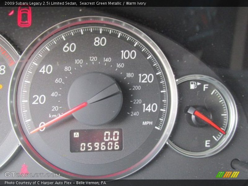 Seacrest Green Metallic / Warm Ivory 2009 Subaru Legacy 2.5i Limited Sedan