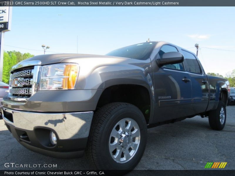Mocha Steel Metallic / Very Dark Cashmere/Light Cashmere 2013 GMC Sierra 2500HD SLT Crew Cab