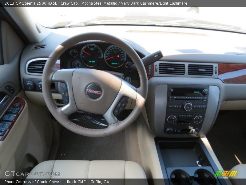 Mocha Steel Metallic / Very Dark Cashmere/Light Cashmere 2013 GMC Sierra 2500HD SLT Crew Cab