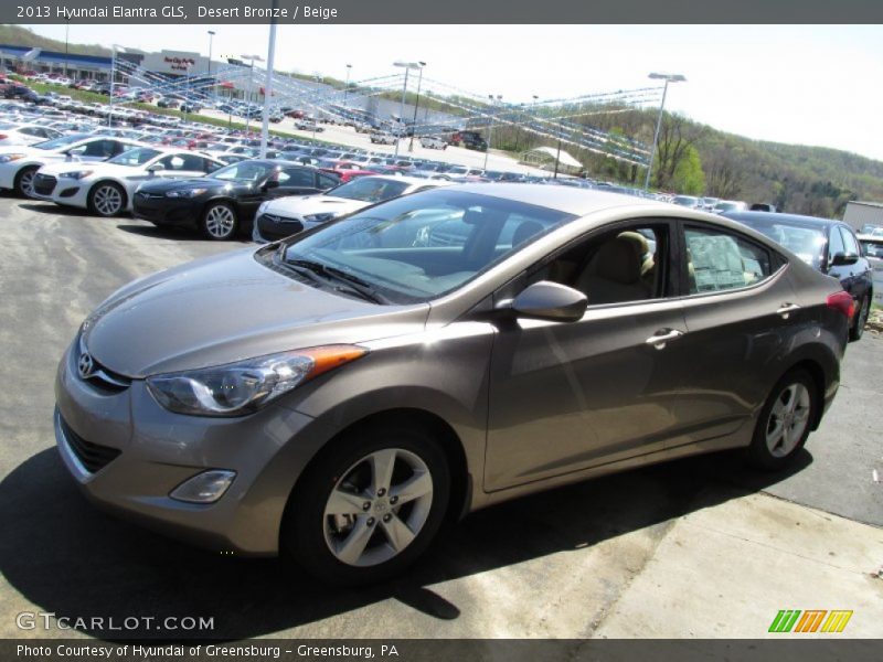 Desert Bronze / Beige 2013 Hyundai Elantra GLS