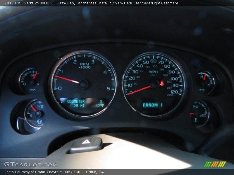 Mocha Steel Metallic / Very Dark Cashmere/Light Cashmere 2013 GMC Sierra 2500HD SLT Crew Cab