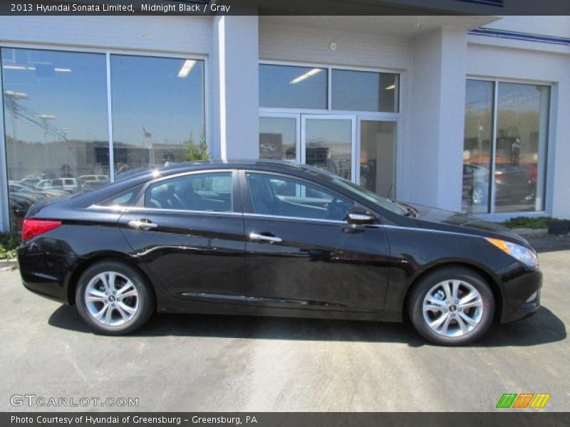 Midnight Black / Gray 2013 Hyundai Sonata Limited