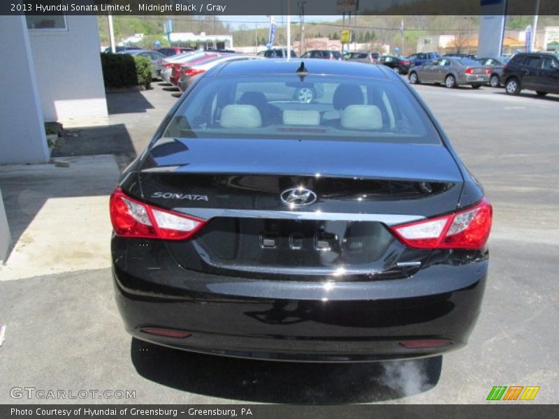 Midnight Black / Gray 2013 Hyundai Sonata Limited