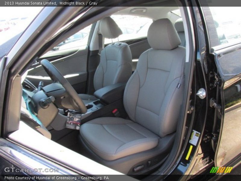 Midnight Black / Gray 2013 Hyundai Sonata Limited