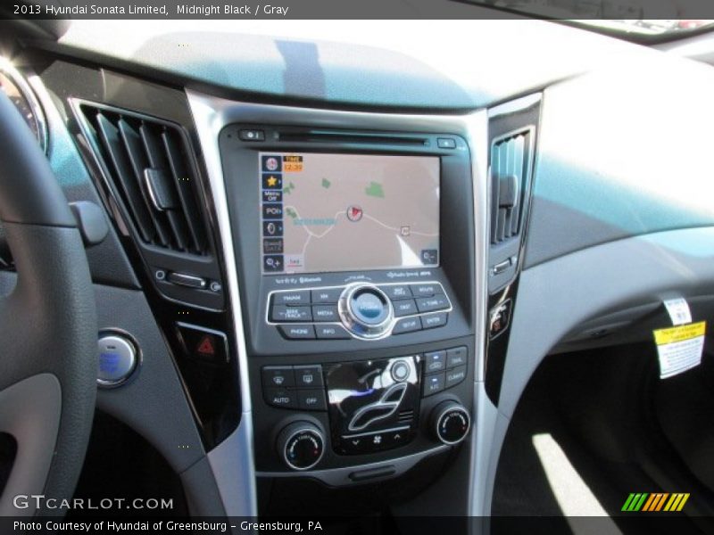 Midnight Black / Gray 2013 Hyundai Sonata Limited