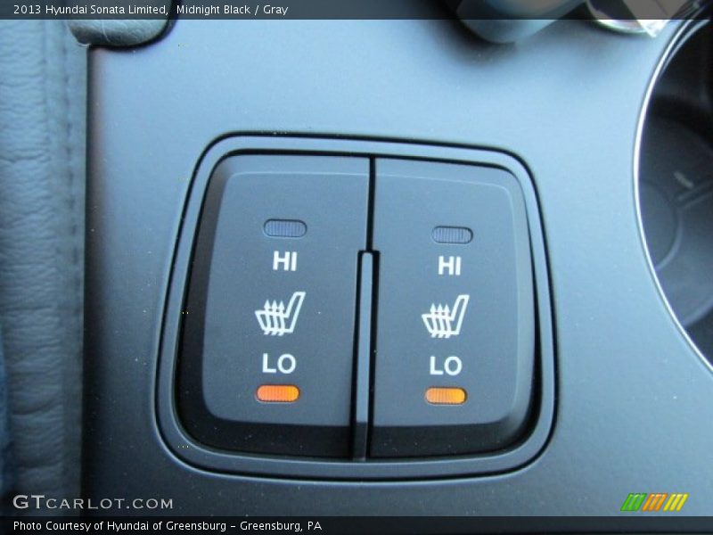 Midnight Black / Gray 2013 Hyundai Sonata Limited