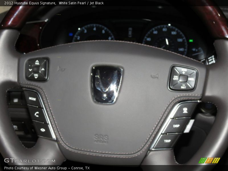 White Satin Pearl / Jet Black 2012 Hyundai Equus Signature