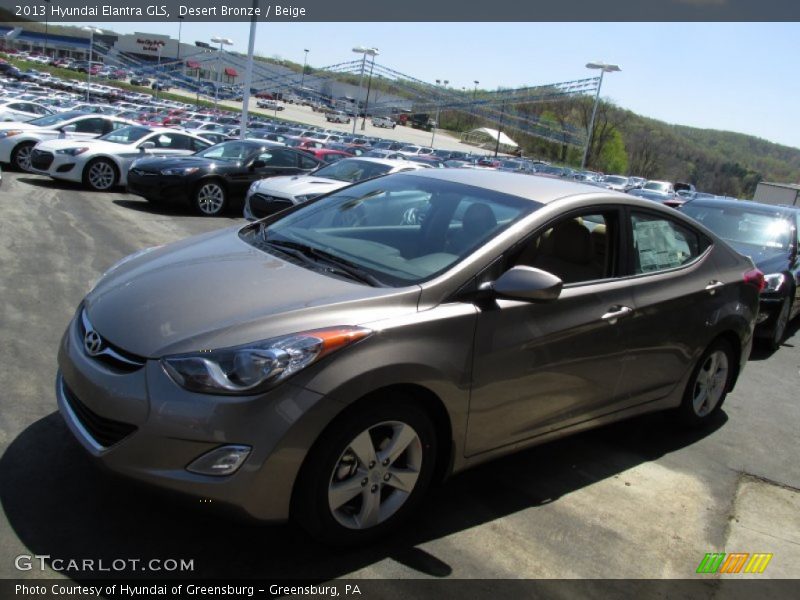 Desert Bronze / Beige 2013 Hyundai Elantra GLS