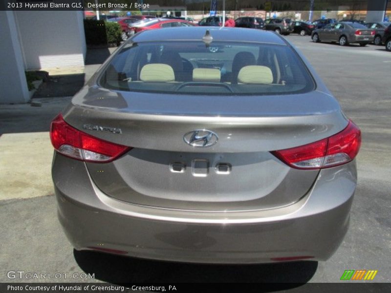 Desert Bronze / Beige 2013 Hyundai Elantra GLS