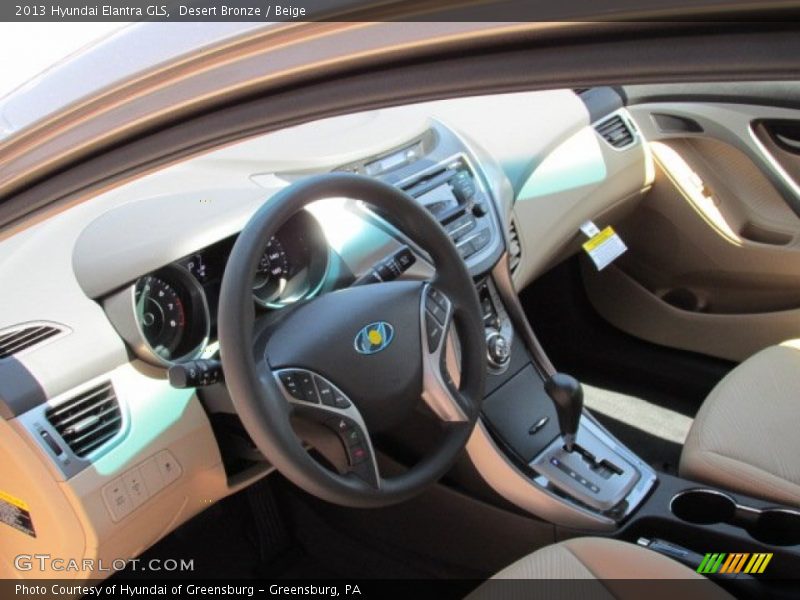 Desert Bronze / Beige 2013 Hyundai Elantra GLS