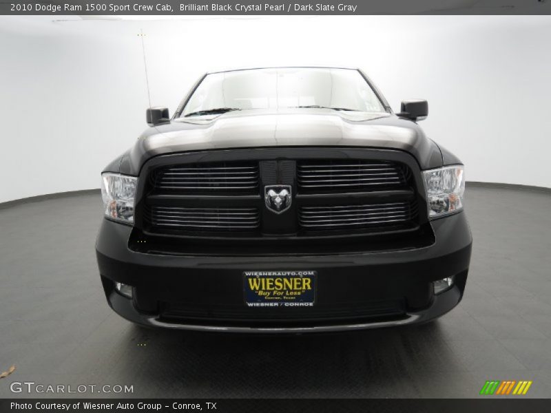 Brilliant Black Crystal Pearl / Dark Slate Gray 2010 Dodge Ram 1500 Sport Crew Cab