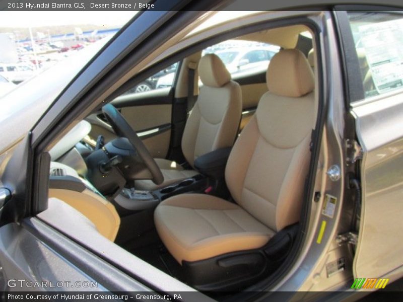 Desert Bronze / Beige 2013 Hyundai Elantra GLS