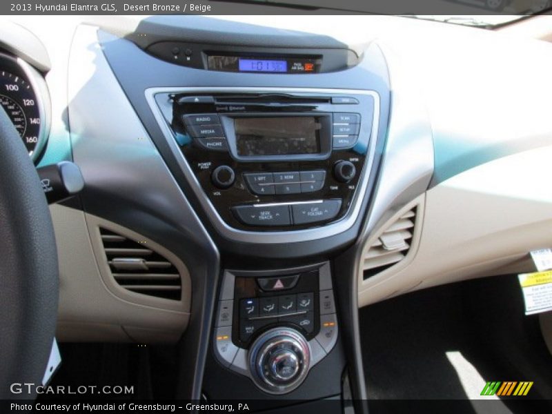 Desert Bronze / Beige 2013 Hyundai Elantra GLS