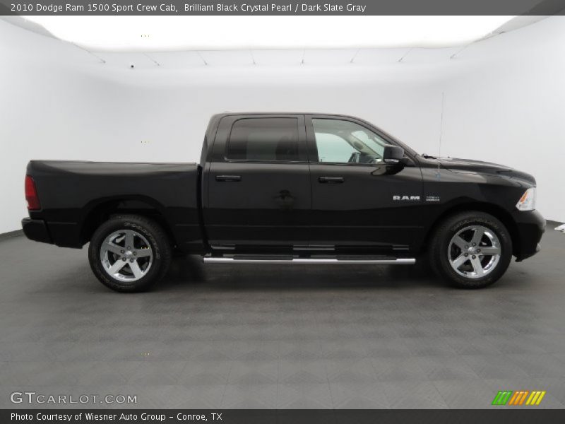 Brilliant Black Crystal Pearl / Dark Slate Gray 2010 Dodge Ram 1500 Sport Crew Cab