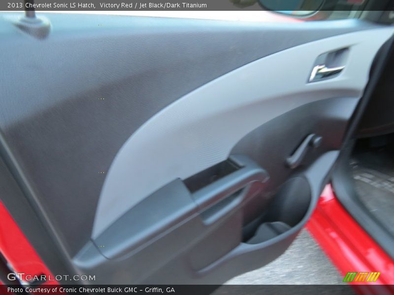 Victory Red / Jet Black/Dark Titanium 2013 Chevrolet Sonic LS Hatch