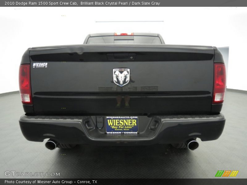 Brilliant Black Crystal Pearl / Dark Slate Gray 2010 Dodge Ram 1500 Sport Crew Cab