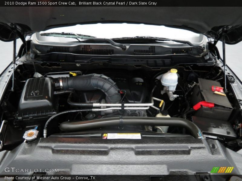 Brilliant Black Crystal Pearl / Dark Slate Gray 2010 Dodge Ram 1500 Sport Crew Cab