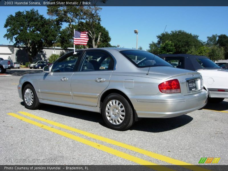 Brilliant Silver Metallic / Black 2003 Hyundai Sonata