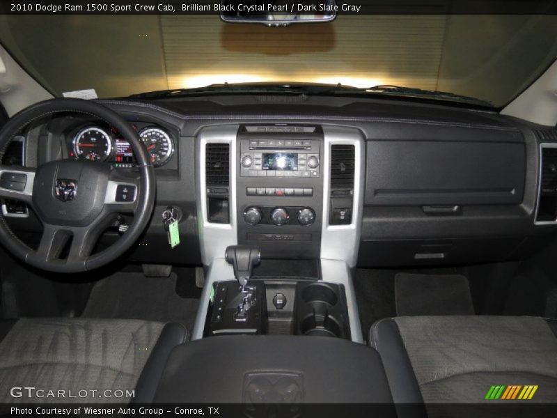 Brilliant Black Crystal Pearl / Dark Slate Gray 2010 Dodge Ram 1500 Sport Crew Cab